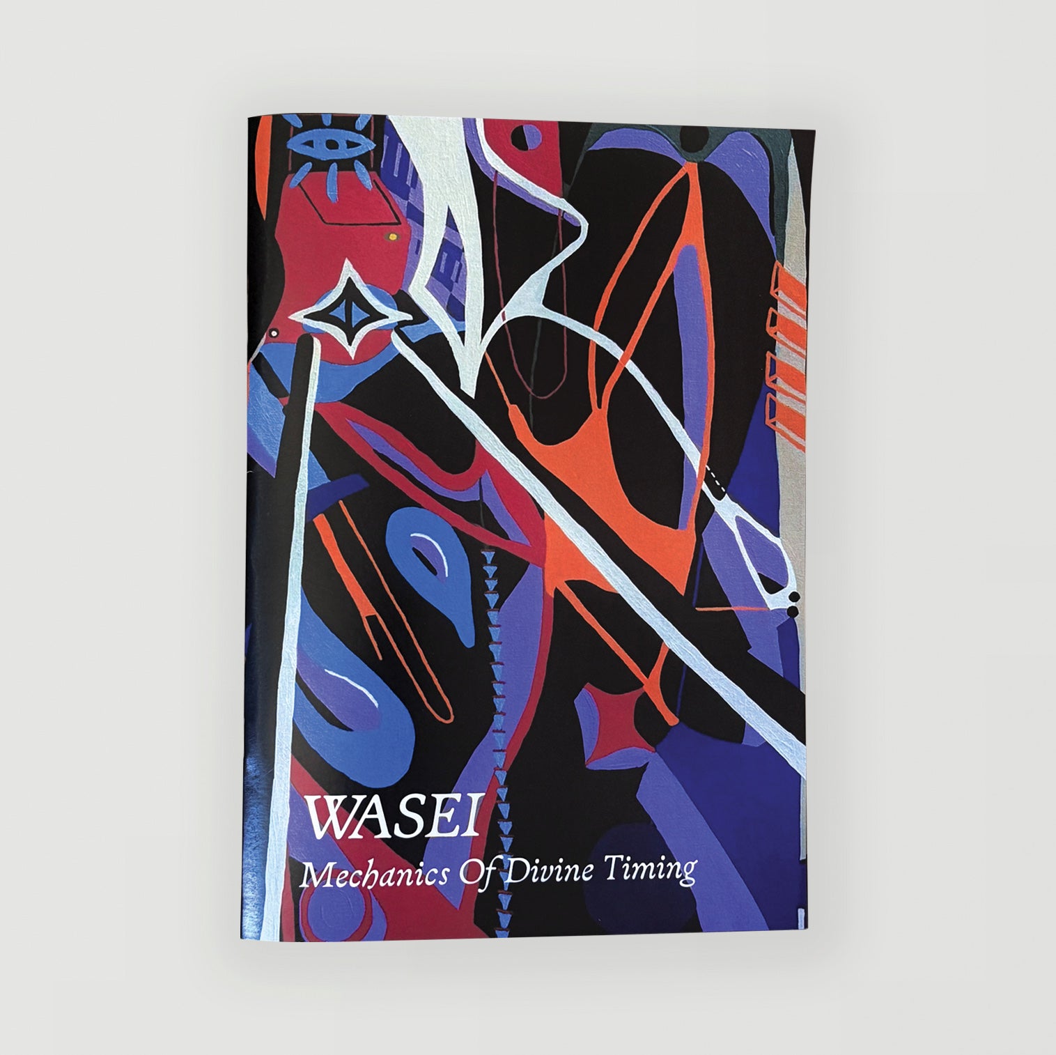 Book cover with abstract design and 'WASEI' text on a white background